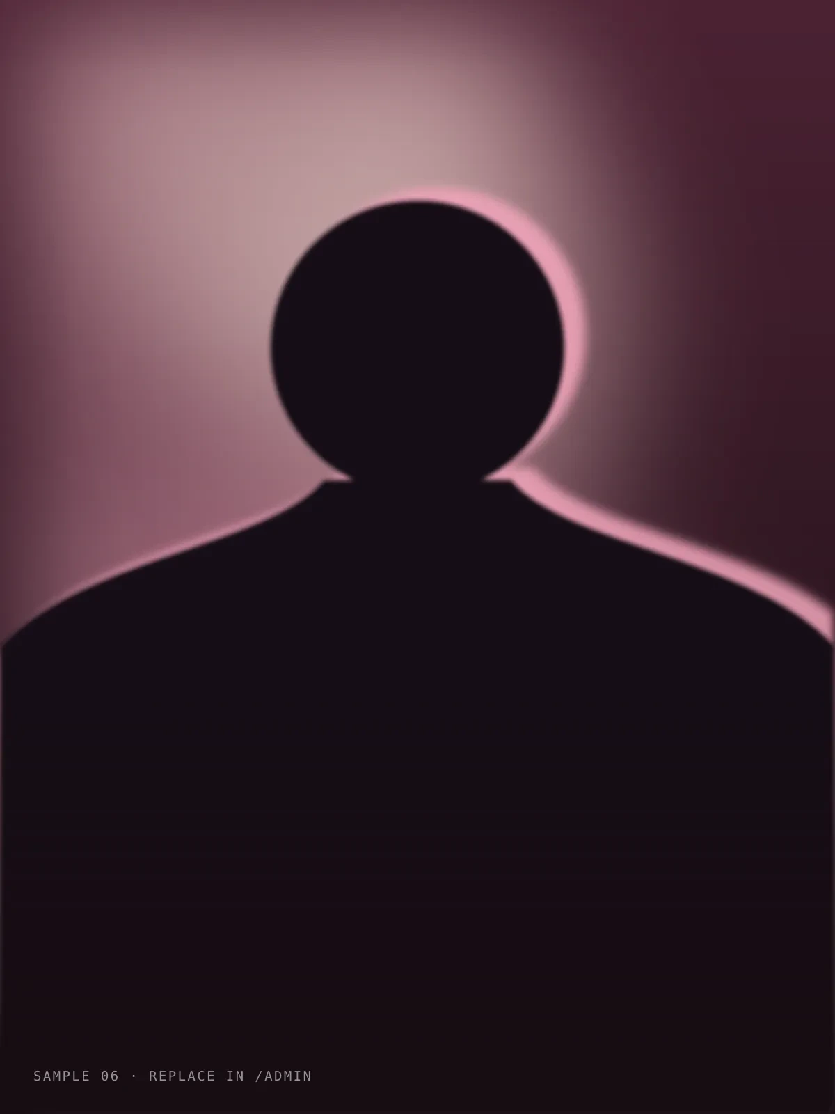 Sample placeholder: rose in mourning